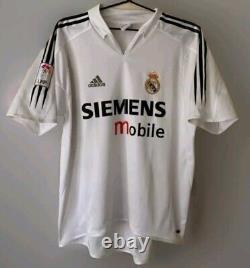 REAL MADRID ZIDANE 2004-2005 RARE JERSEY Size Medium