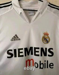 REAL MADRID ZIDANE 2004-2005 RARE JERSEY Size Medium