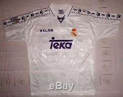 REAL MADRID camiseta Kelme 1996 1997 shirt trikot maillot jersey GUTI #23 96-97