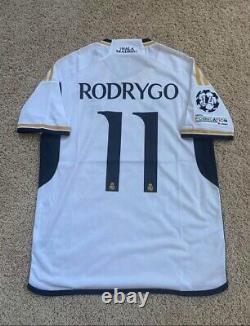 RODRYGO #11 REAL MADRID HOME JERSEY 23/24 With UCL PATCHES