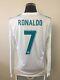 RONALDO #7 BNWT Real Madrid Long Sleeve Home Football Shirt Jersey 2017/18 (L)
