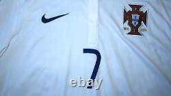 RONALDO #7 PORTUGAL Official Away Jersey Soccer Size XL 2014-15 FPF