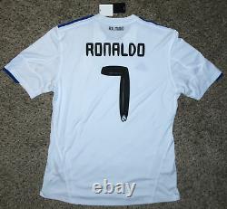 RONALDO #7 REAL MADRID CF Official Player Home Soccer Jersey XL 2010-2011 LFP