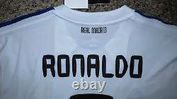 RONALDO #7 REAL MADRID CF Official Player Home Soccer Jersey XL 2010-2011 LFP