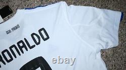 RONALDO #7 REAL MADRID CF Official Player Home Soccer Jersey XL 2010-2011 LFP