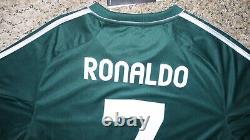 RONALDO #7 REAL MADRID CF Official Player Home Soccer Jersey XL 2012-2013 3RD