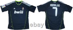 RONALDO #7 REAL MADRID Official Jersey Soccer Adidas 2010-2011 L La Liga MLS