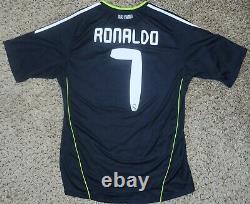 RONALDO #7 REAL MADRID Official Jersey Soccer Adidas 2010-2011 L La Liga MLS