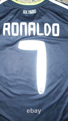 RONALDO #7 REAL MADRID Official Jersey Soccer Adidas 2010-2011 L La Liga MLS