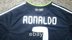 RONALDO #7 REAL MADRID Official Jersey Soccer Adidas 2010-2011 L La Liga MLS