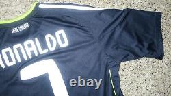 RONALDO #7 REAL MADRID Official Jersey Soccer Adidas 2010-2011 L La Liga MLS