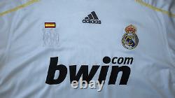 RONALDO #9 REAL MADRID CF Official Player Home Soccer Jersey XL 2009/10 CR9 UCL