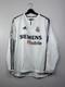 RONALDO 9 Real Madrid 03/04 Home Jersey S Long Sleeve CL Patch adidas