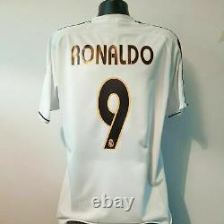 RONALDO 9 Real Madrid Shirt Large 2003/2004 Adidas Jersey