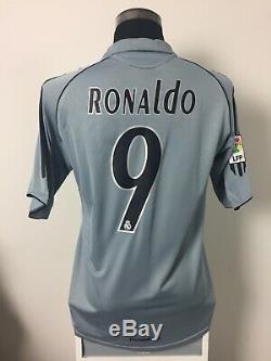 RONALDO #9 Real Madrid Third Football Shirt Jersey 2005/06 (M)