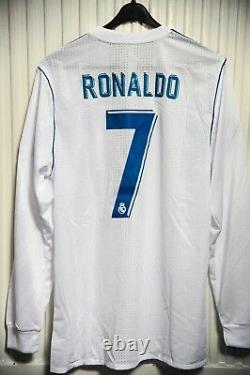 RONALDO Real MADRID FINAL shirt match worn player jersey ADIZERO Manchester CR7