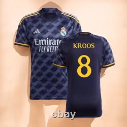 R. Madrid AWAY 23/24 Football Soccer NAVY BLUE XL (Teenager) Slim KROOS