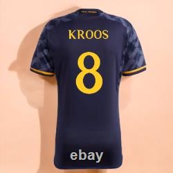 R. Madrid AWAY 23/24 Football Soccer NAVY BLUE XL (Teenager) Slim KROOS