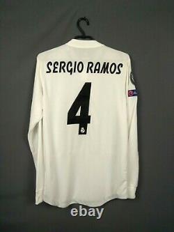 Ramos Real Madrid Player Issue 2018 2019 Long Sleeve M Shirt Adidas DQ0869 ig93