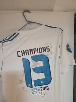 Rare Real Madrid Champions Jersey Adidas 2018 Large Nwt