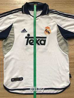 Rare Real Madrid Spain 2000/2001 Home Football Shirt Camiseta Trikot Adidas Figo