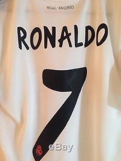 Rare UEFA Real Madrid Ronaldo Formotion Player Issue Match Jersey Portugal Shirt