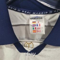 Rare Vintage 1999 Adidas Real Madrid Home Figo 10 Soccer Football Jersey Mens L