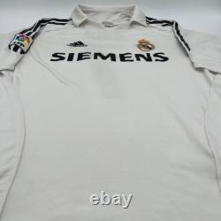 Raul #7 Real Madrid 2005/2006 Home ORIGINAL Adidas VTG Rare Soccer Jersey (M)