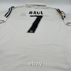 Raul #7 Real Madrid 2005/2006 Home ORIGINAL Adidas VTG Rare Soccer Jersey (M)