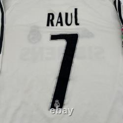 Raul #7 Real Madrid 2005/2006 Home ORIGINAL Adidas VTG Rare Soccer Jersey (M)