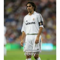 Raul #7 Real Madrid 2005/2006 Home ORIGINAL Adidas VTG Rare Soccer Jersey (M)