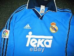 Raul Real Madrid 2000 2001 MATCH WORN ISSUE Jersey Camiseta Spain Trikot L