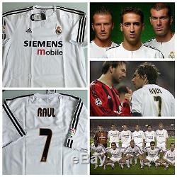 Raul Real Madrid 2002/03 Jersey Camiseta Shirt Zidane Beckham Bale Ramos Hierro