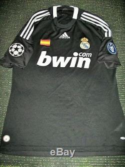 Raul Real Madrid 2008 2009 UEFA Jersey Shirt Camiseta Spain Espana Maglia M
