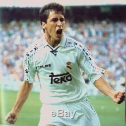 Raul Real Madrid Kelme 1996 1997 ISSUE MATCH WORN Jersey Spain Camiseta Shirt XL