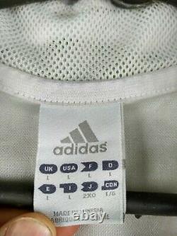 Raul Real Madrid jersey large 2004 2005 home shirt Adidas football soccer white