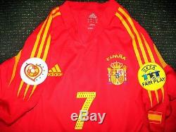 Raul Spain Player Issue 2004 EURO Jersey Camiseta Real Madrid Shirt Trikot L
