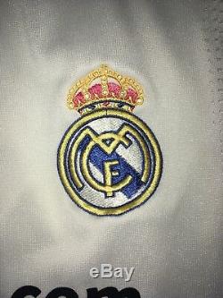 Real Madrid 09/10 Home #9 Ronaldo LS Soccer Jersey Mens M