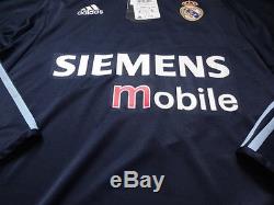 Real Madrid 100% Original Jersey Shirt 2003/04 Away M Still BNWT Long Sleeves