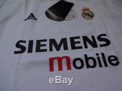 Real Madrid 100% Original Jersey Shirt 2003/04 CL Home XL Still BNWT NEW LS Rare