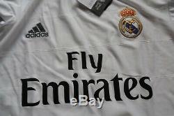 Real Madrid #11 Bale 100% Original Jersey Shirt 2013/2014 Home L NWT 3081
