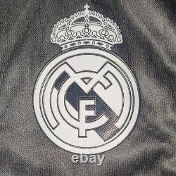Real Madrid 14/15 UCL Ronaldo #7 Long Sleeve Soccer Jersey Adidas Black Dragon L