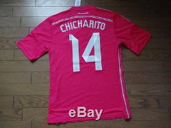 Real Madrid #14 Chicharito 100% Original Jersey Shirt BNWT 2014/15 Away M