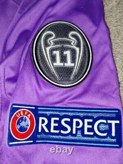 Real Madrid 16/17 Ronaldo #7 UCL Final 2017 Away Purple Jersey Soccer Adidas M
