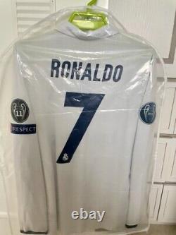 Real Madrid 16-17 Ronaldo Player Issue Adizero Authentic Shirt Jersey