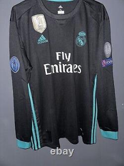 Real Madrid 17/18 Away Long Sleeve Jersey Ronaldo #7 Size XL