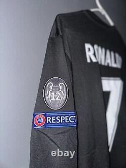 Real Madrid 17/18 Away Long Sleeve Jersey Ronaldo #7 Size XL
