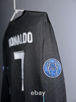 Real Madrid 17/18 Away Long Sleeve Jersey Ronaldo #7 Size XL