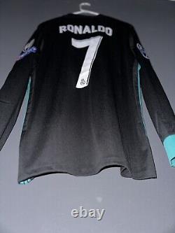 Real Madrid 17/18 Away Long Sleeve Jersey Ronaldo #7 Size XL