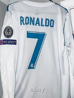 Real Madrid 17/18 Champions League Final Ronaldo #7 NWT